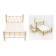 thumbnail image 4 of Conjunto de muebles y accesorios para el hogar para dormitorio de muñeca Blythe a escala 1/16 Cama doble Gold, 4 of 9