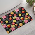 thumbnail image 2 of Pioneer Flower Floral Print Pattern Bathroom Rugs Mat, Non Slip Microfiber Bathroom Rug with Rubber Backing, Soft Mats for Bathroom Floor Tub Shower, 17"x27", 2 of 5
