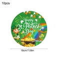 thumbnail image 3 of Linnome Irish St Patrick's Day Themed Disposable Party Tableware Clovers Print Plates Napkins And Cups, 3 of 6