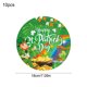 thumbnail image 3 of Vajilla desechable para fiestas con temática irlandesa del Día de San Patricio, con platos, servilletas y vasos de papel con estampado de tréboles, ideal para decoraciones navideñas., 3 of 6