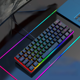 thumbnail image 2 of Teclado pequeño con cable para juegos de escritorio, portátil y k401 de 61 teclas, teclado luminoso RGB, 2 of 6