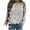 A5# White women's novelty sweatshirts, variant on Graphic Long Sleeve Shirts For Women Valentines Day Love Heart Print Sweatshirt Casual Crew-Neck Blouse Sweater Tops