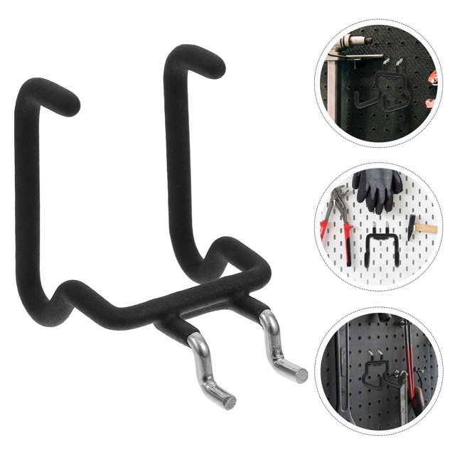 AURARMLET DIY Enthusiasts 1Set Black Slat Wall Hanging Hooks for Tool Organization and Storage