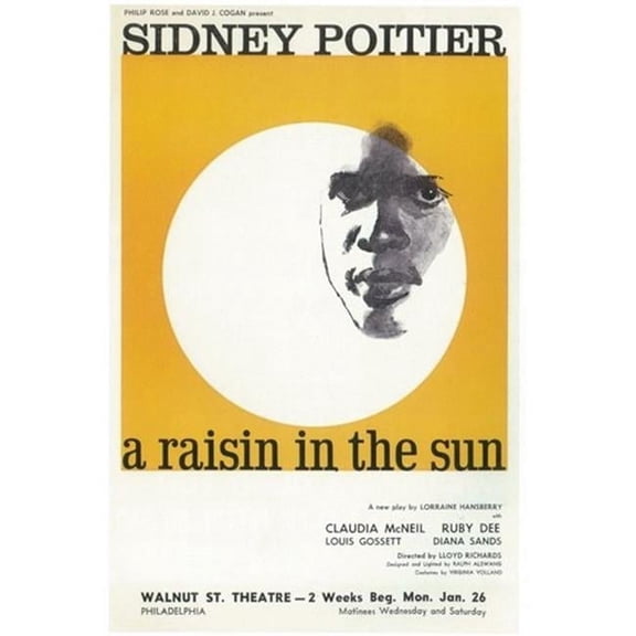Pop Culture Graphics  A Raisin In The Sun Broadway Movie Poster - 11 x 17