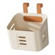 thumbnail image 2 of Organizador de cesta colgante de plástico reutilizable con gancho para ducha para baño y dormitorio amarillo, 2 of 9