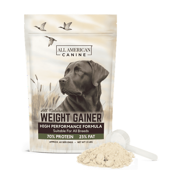 All American Canine Dog Weight Gainer Food Supplement Topper - 60 Serving