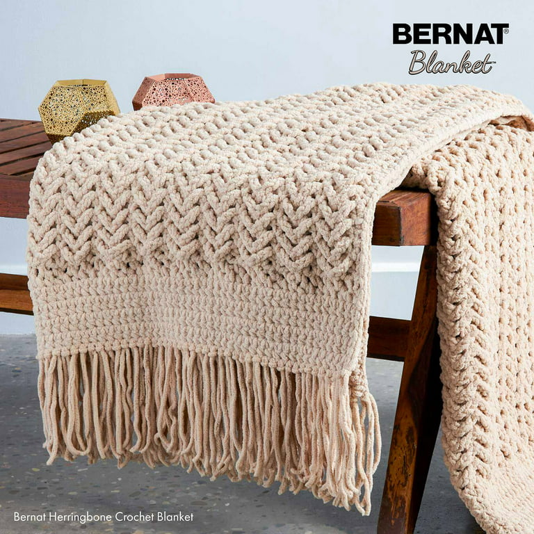 Bernat Blanket Yarn, Silver Steel - 10.5 oz total