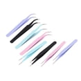 thumbnail image 3 of Pinzas De Precisión, Juego De Pinzas Duraderas Multifuncionales De Acero Con Alto Contenido De Carbono De 8 Piezas Para Cejas, 3 of 7