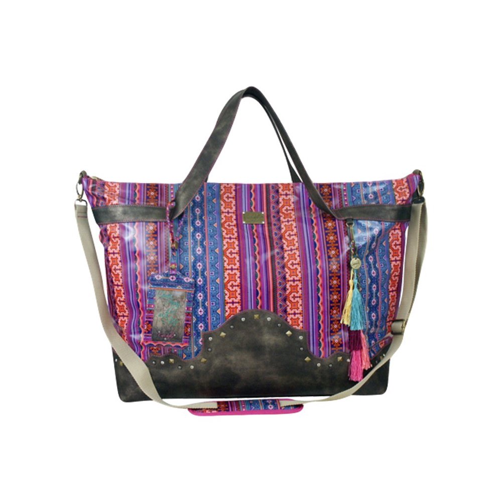 Catchfly - Catchfly Western Bag Womens Cara Tribal Overnight Fringe ...