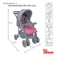 thumbnail image 4 of Carriola de bebé D' Bebé Aventura Asa Reversible Portabebe Rosa, 4 of 5