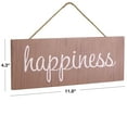 thumbnail image 3 of Excello Global Products Hanging Home Decor Sign with Sawtooth Hook and Jute Hanging Rope (Home, Family, Love, Laugh, Live, Happiness in Brown/Red/Navy Colorway) - EGP-HD-0356, 3 of 6