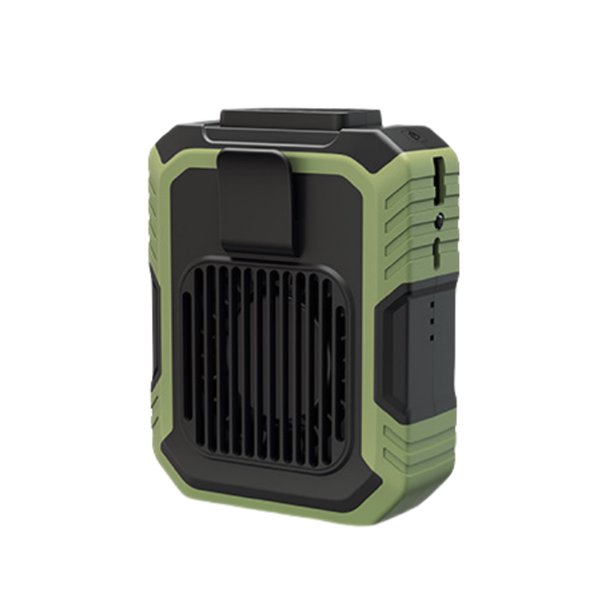 Methold Fan portátil del ABS con la fan recargable portátil al aire libre ajustable potente del viento 3 niveles de velocidad Electrónica verde
