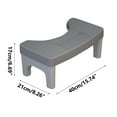 XMMSWDLA Plastic Toilet Stool, Potty Stool for Adults and Kids, NonSlip Bathroom Foot Stool