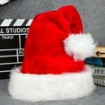 2025 New Santa Hat for Adults Big Santa Hat Comfort Plush Red Velvet