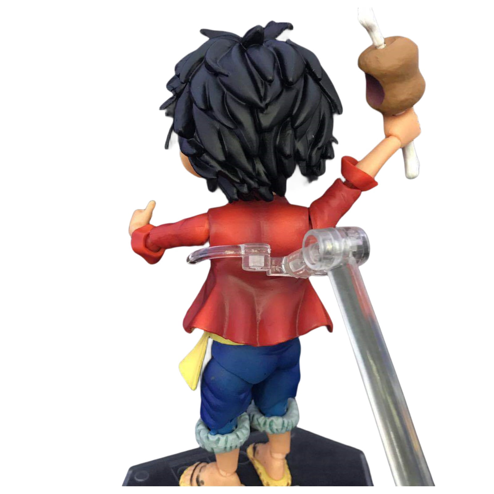 Njube Anime Character Q version can move Luffy Figure Doll PVC Model Collection Desktop Decoration Statues Anime Gift for Anime Fans