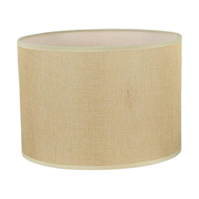 Pantalla de lámpara cilíndrica hecha a mano, pantalla decorativa para lámpara, pantalla de lámpara, accesorio para lámpara. amarillo beis 14x20cm