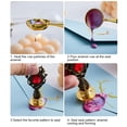 thumbnail image 1 of 10 Uds cabeza de sello DIY cabeza de sello de esmalte multiusos para embalaje Scrapbooking (D) Ehuebsd libre de BPA, 1 of 6