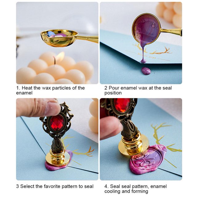 10 Uds cabeza de sello DIY cabeza de sello de esmalte multiusos para embalaje Scrapbooking (D) Ehuebsd libre de BPA