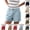 #02 Blue, variant on High Rise Slim Fit Shorts for Women Chino Bermuda Shorts 5 Inch Inseam With Pockets Work Wear Dressy Casual Bottoms ,XL,#02 Red