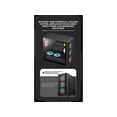 thumbnail image 2 of GameMax Defender MB Micro-ATX Computer Case with ARGB Fans, Black, 2 of 5