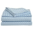 thumbnail image 1 of Home Design 1800 Series Ensembles de Draps Rayés d'Hôtel Luxueux (Simple, Bleu), 1 of 1