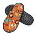 thumbnail image 2 of Junzan Fuzzy Feet Slippers For Women,House Shoes Non Slip Indoor/Outdoor,Monster Truck Designs-Large, 2 of 9