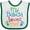 White and Green, variant on Inktastic My Babcia Loves Me Boys or Girls Baby Bib