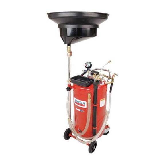 Fluid Drain/Evacuator Combo,Red,Steel 3639