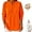 Orange, variant on Consecutivte Women's Solid Color Crew Neck Long Sleeve Casual Loose Knit Pullover, Sweaters Knit Sweater Jumper Tops