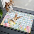thumbnail image 4 of Easter Area Rugs Collection 2'x3', Spring Rabbit Eggs Seasonal Flowers Blue Lattice Non Slip Indoor Rectangle Throw Runner Rug Floor Mat Carpet for Living Room Dining Table Bedroom Nursery, 4 of 9