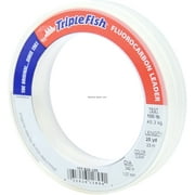 Triple Fish Fluorocarbon Leader, 100 Lb (45.3 Kg) Test, 0.042 In (1.07 Mm) Dia, Clear, 25 Yd (23 M)