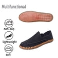 thumbnail image 4 of Mens Anti Slip Driving Shoes Leather Loafers Casual Fashion Leather Shoes Comfortable Soft Walking Shoes Black 7.5 US, 4 of 7