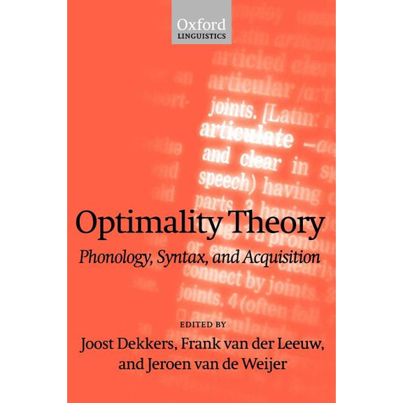 Oxford Linguistics Optimality Theory: Phonology, Syntax, and Acquisition, (Paperback)