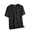 Black, variant on Men’s Ice Silk Tropical Print Crew Neck T-Shirt, Loose Oversized Short Sleeve Casual Sports Summer Fitness Tee White XL