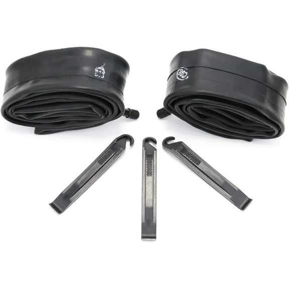 Nvzi 2 Packs 26 Inch Bike Tube, Inner Tube for Bicycle Tire, Tire Tubes, AV32mm Valve Compatible