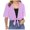 Purple, variant on Women's Cardigan Chiffon Solid Color Short Sleeve Open Front Lightweight Casual Top Blouse for Spring Summer Outfits