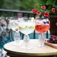 thumbnail image 4 of Pavilion Gift Company Drink To That-Colorful Swirls 24 Oz Hand Painted Stemmed Wine Glass, 24oz, Red, 4 of 10