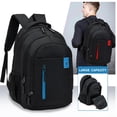 thumbnail image 2 of Mochila De estudiante de uso diario impermeable al aire libre Escuela Azul Rojo xuanjing  unisex, 2 of 2