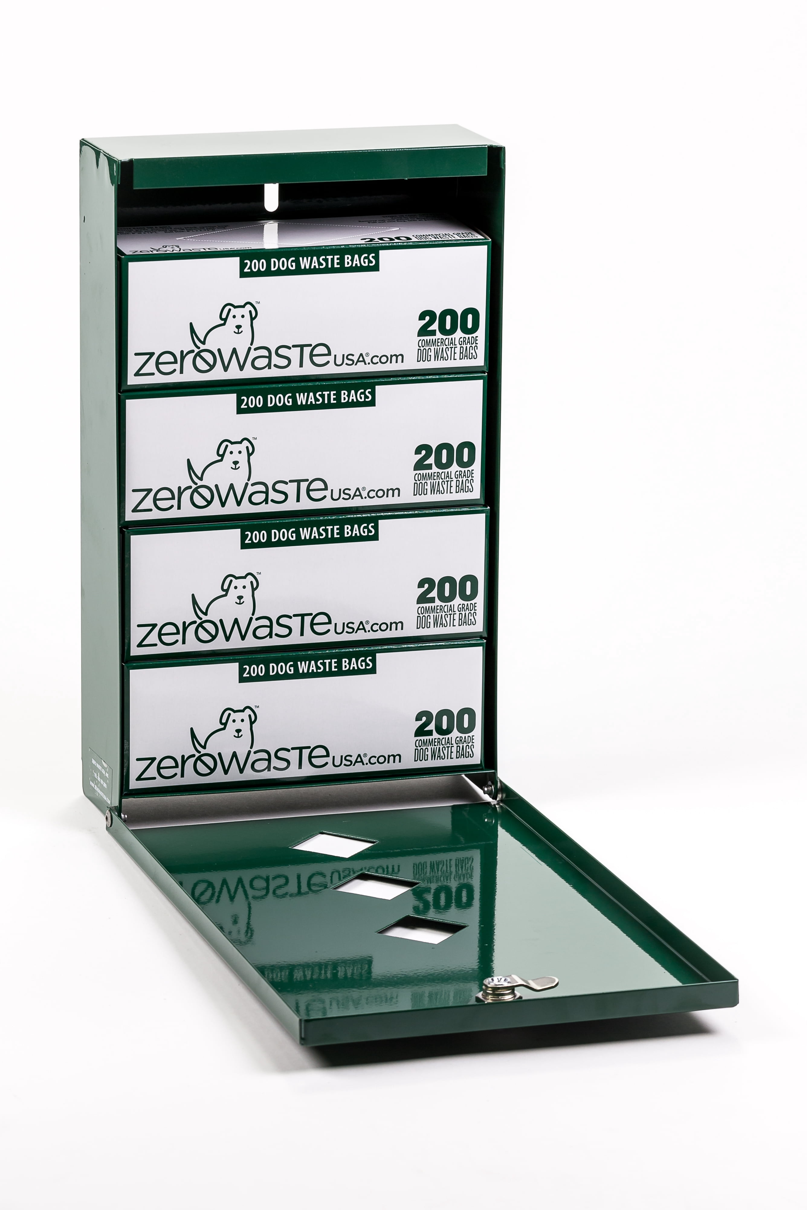 Dog Waste Stations - Everything Included - Free 400 dog waste bags and 50 can liners