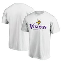 Men's White Minnesota Vikings Logo Team Lockup T-Shirt