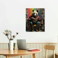 thumbnail image 3 of Nawypu Panda Reading Book, Kids Decor, Modern Decor, Animal Decor, Living Room Decor, Office Decor, Panda Wall Hanging, Panda Art, Decor Canvas, Canvas, 3 of 5