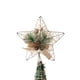 thumbnail image 1 of Adorno para árbol de Navidad con forma de estrella: estrella de metal dorada con purpurina para árbol de Navidad de tamaño normal, 1 of 5