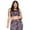 Black/Pink/Animal Mix Print, variant on Women’s The Tie Dye Zebra Print Activewear Sports Bra, S