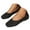 Black, variant on Mostsola Square Toe Flats for Women Trendy Knitted Mesh Business Casual Shoes Slip on Dress Shoes