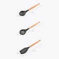 thumbnail image 5 of CAROOTU 11Pcs/set Silicone Kitchen Utensil Wooden Handles Heat Resistant Non-Stick Spoon Spatula for Restaurant Home Cooking, 5 of 5