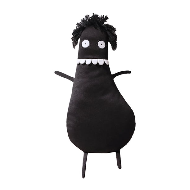 Divertidas muñecas de moda, peluche de diablo, juguete de diablo negro, dinosaurio negro, regalo de cumpleaños.