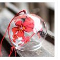 thumbnail image 2 of Handblowed Japanese Edo Furin Wind Bell Wind Chimes with Handpainted Rose, 2 of 6