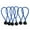 Blue 4 inch, variant on yotijay 6pcs 5" BALL BUNGEE CORD Tarp Elastic Tie Down Strap Canopy Fastening Loops Black 5 inch