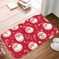 thumbnail image 5 of 1pc Christmas Pattern with Santa Absorbent Non-Slip Bathroom Thickened Flannel Rug Decor,Soft,Quick Drying,Suitable For Indoor/outdoor Use,Bathrooms,Bedrooms,Kitchens,Terrace,Laundry Rooms,16"x24", 5 of 9