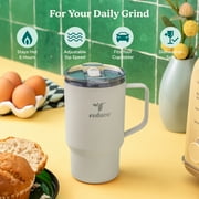 كوب معزول من الفولاذ المقاوم للصدأ سعة 18 أونصة مع غطاء تدفق قابل للتعديل – كتان من Reduce Hot1